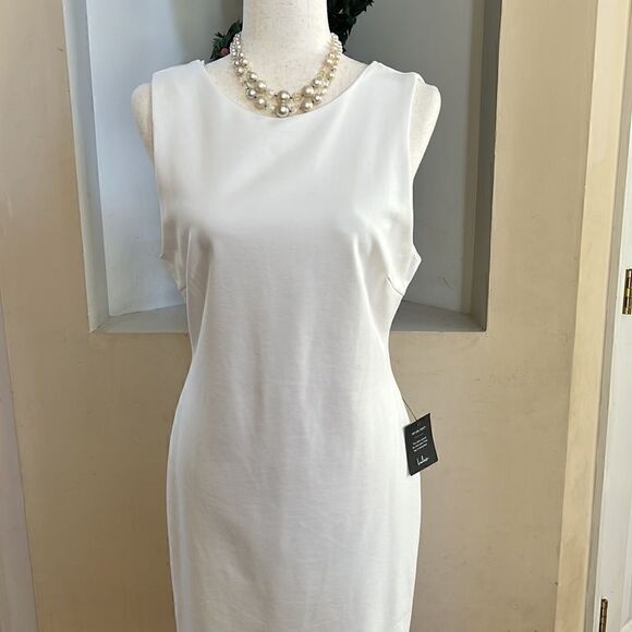 Lulu’s NEW w tags Womens size XL cream off white midi sleeveless dress - Picture 13 of 16